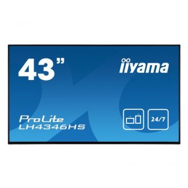 iiyama LH4346HS-B1 signage display 108 cm (42.5") LED Full HD Digital signage flat panel Black