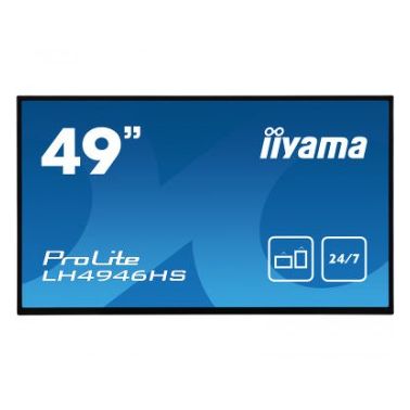 iiyama LH4946HS-B1 signage display 123.2 cm (48.5") LED Full HD Digital signage flat panel Black