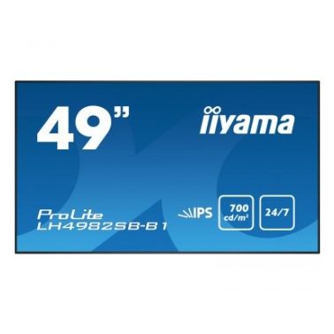 iiyama LH4982SB-B1 signage display 124.5 cm (49") LED Full HD Black