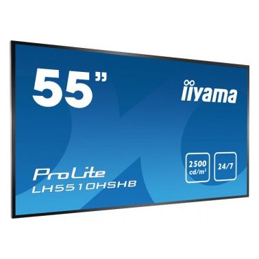 iiyama LH5510HSHB-B1 signage display 139.7 cm (55") LED Full HD Digital signage flat panel Black