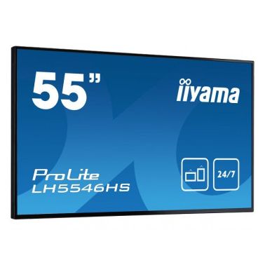 iiyama LH5546HS-B1 signage display 138.7 cm (54.6") LED Full HD Digital signage flat panel Black