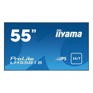 iiyama LH5581S-B1 signage display 139.7 cm (55") LED Full HD Digital signage flat panel Black