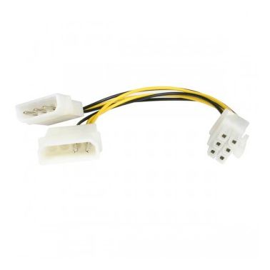 StarTech.com 6in LP4 to 6 Pin PCI Express Video Card Power Cable Adapter