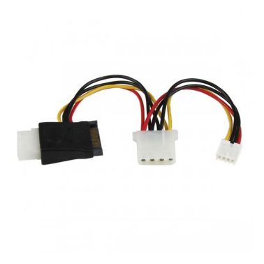 StarTech.com LP4 to SATA Power Cable Adapter with Floppy Power