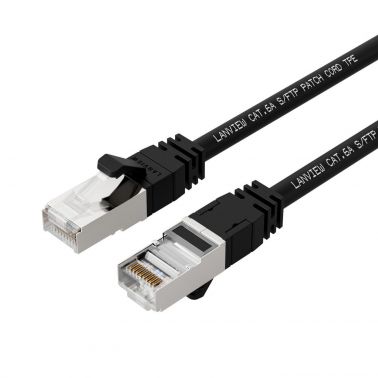 Lanview LV-SFTP6A005B networking cable Black 0.5 m S/FTP (S-STP)