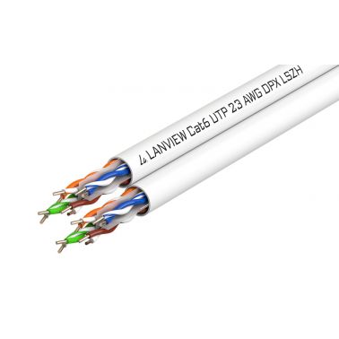 Lanview LVN122162 networking cable White 500 m Cat6 U/UTP (UTP)