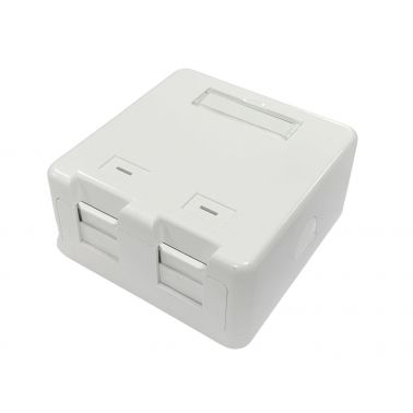 Lanview LVN127767 socket-outlet 2 x RJ-45 White