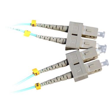 Lanview LVO231302 fibre optic cable 2 m 2x SC OM3 Aqua colour