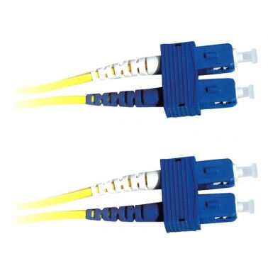 Lanview LVO231377 fibre optic cable 1 m 2x SC OS2 Yellow