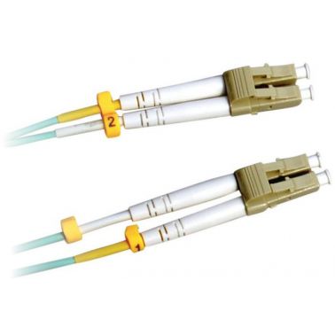 Lanview LVO231469 fibre optic cable 1 m 2x LC OM3 Aqua colour