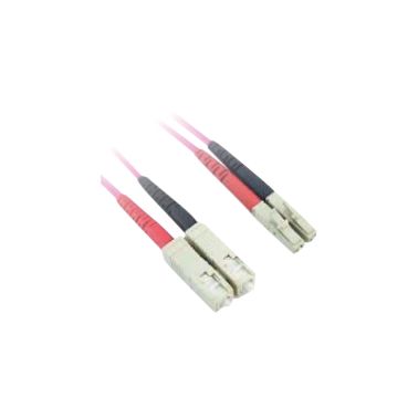 Lanview LVO231813 fibre optic cable 1 m 2x SC 2x LC OM4 Purple