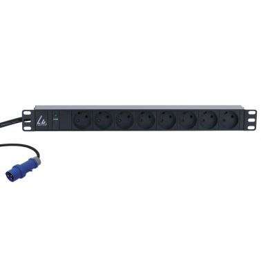 Lanview LVR261871D power distribution unit (PDU) 8 AC outlet(s) 1U Black