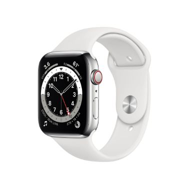 Apple Watch Series 6 OLED 44 mm Silver 4G GPS (satellite)