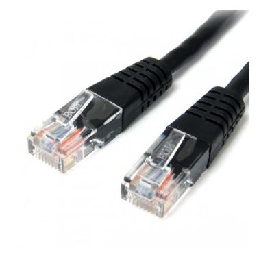 StarTech.com 10 ft Cat5e Black Molded RJ45 UTP Cat 5e Patch Cable - 10ft Patch Cord