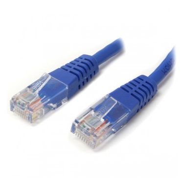 StarTech.com 10 ft Cat5e Blue Molded RJ45 UTP Cat 5e Patch Cable - 10ft Patch Cord