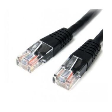 StarTech.com 15 ft Cat5e Black Molded RJ45 UTP Cat 5e Patch Cable - 15ft Patch Cord