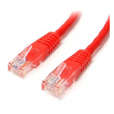 StarTech.com 6 ft Cat5e Red Molded RJ45 UTP Cat 5e Patch Cable - 6ft Patch Cord