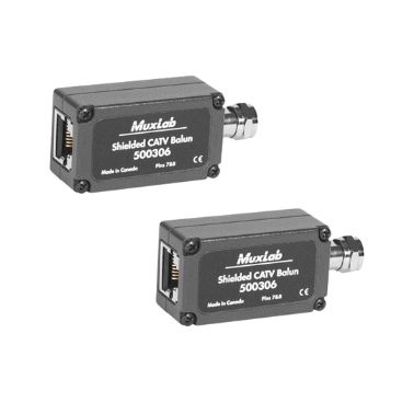 Cablenet Muxlab Shielded CATV Balun (2pk)