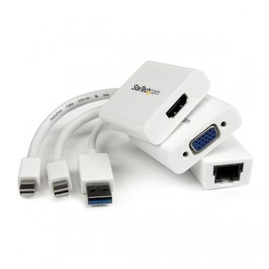 StarTech.com Macbook Air Accessories Kit - MDP to VGA / HDMI and USB 3.0 Gigabit Ethernet Adapter