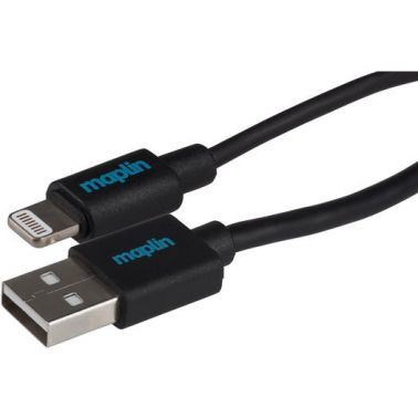 Maplin MAPCLT08-005 lightning cable 0.5 m Black