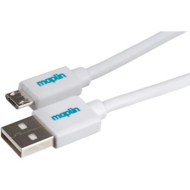 Maplin MAPCUS07 USB cable 0.75 m USB 2.0 USB A Micro-USB B White