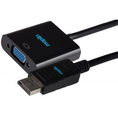 Maplin MAPDPVGA.23 video cable adapter 0.23 m DisplayPort VGA (D-Sub) Black