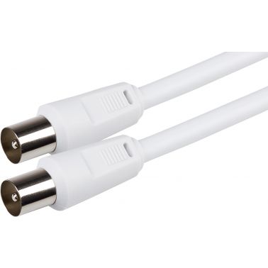 Maplin MAVTV002-100 coaxial cable 10 m White