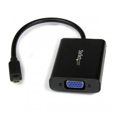 StarTech.com Micro HDMI to VGA Adapter Converter with Audio for Smartphones / Ultrabooks / Tablets - 1920x1080