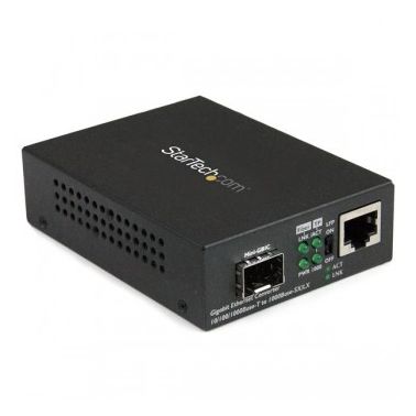 StarTech.com Gigabit Ethernet Fiber Media Converter with Open SFP Slot