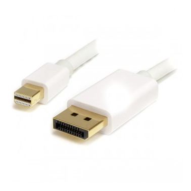 StarTech.com 1m (3 ft) White Mini DisplayPort to DisplayPort 1.2 Adapter Cable M/M - DisplayPort 4k