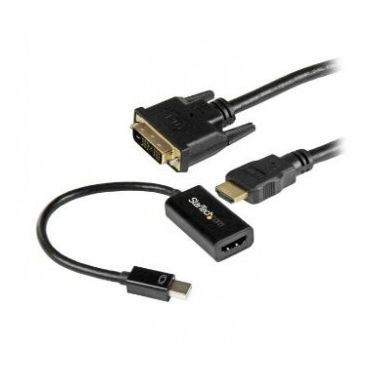 StarTech.com mDP to DVI Connectivity Kit - Active Mini DisplayPort to HDMI Converter with 6 ft. HDMI to DVI Cable