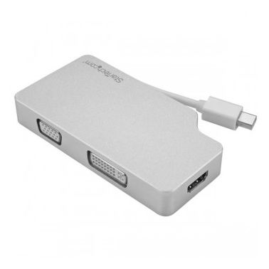 StarTech.com Aluminum Travel A/V Adapter3-in-1 Mini DisplayPort to VGA, DVI or HDMI - 4K