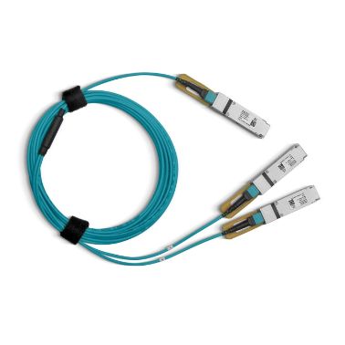 Mellanox Technologies MFA7A20-C010 fibre optic cable 10 m QSFP28 2x QSFP28 Blue