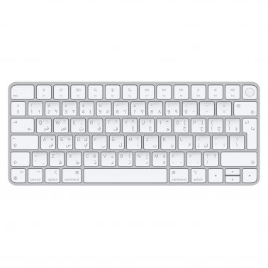 Apple Magic keyboard Universal USB + Bluetooth Arabic Aluminium, White