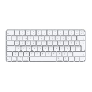 Apple Magic keyboard USB + Bluetooth Turkish Aluminium, White