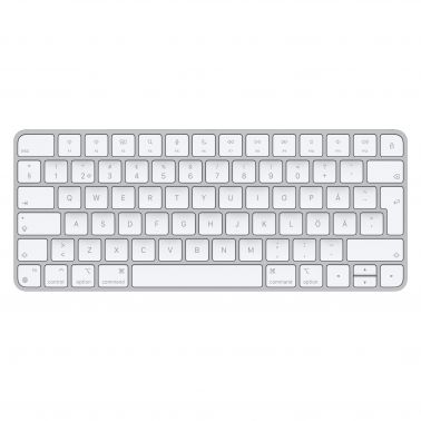 Apple Magic keyboard USB + Bluetooth Finnish, Swedish Aluminium, White