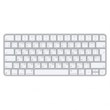 Apple Magic keyboard Universal USB + Bluetooth QWERTY Ukrainian Aluminium, White