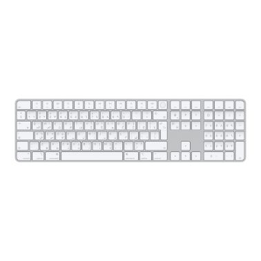 Apple Magic keyboard USB + Bluetooth Arabic Aluminium, White