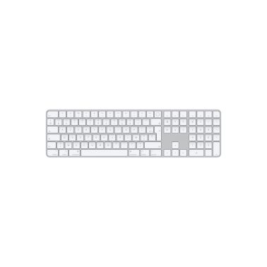 Apple Magic keyboard USB + Bluetooth AZERTY French Aluminium, White