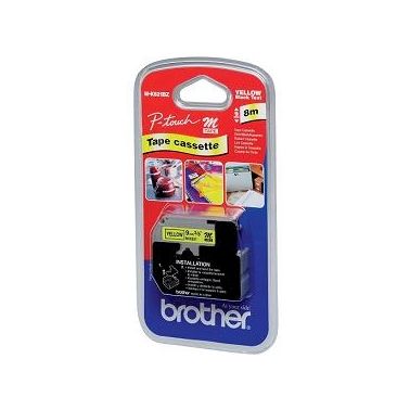 Brother MK-621BZ DirectLabel black on yellow 9mm x 8m for Brother P-Touch M 9-12mm