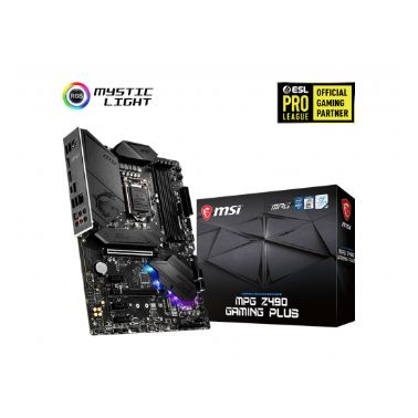 MSI MPG Z490 GAMING PLUS 'ATX, LGA1200, DDR4, LAN, USB 3.2 Gen2, Type C, M.2, DisplayPort, HDMI, Pre