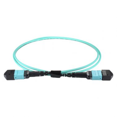 Cablenet 10m OM4 MPO (F) to MPO (F) Female 12F Aqua Trunk Cable Method B