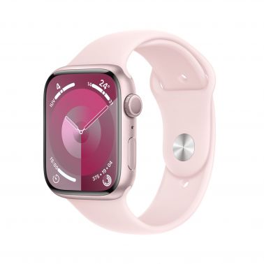 Apple Watch Series 9 45 mm Digital 396 x 484 pixels Touchscreen Pink Wi-Fi GPS (satellite)