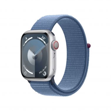 Apple Watch Series 9 41 mm Digital 352 x 430 pixels Touchscreen 4G Silver Wi-Fi GPS (satellite)