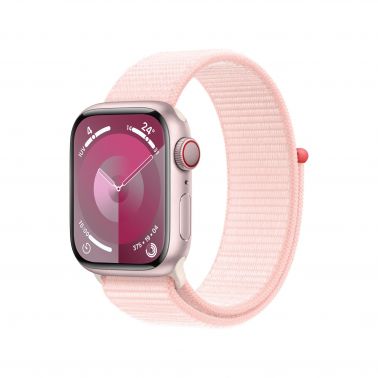 Apple Watch Series 9 41 mm Digital 352 x 430 pixels Touchscreen 4G Pink Wi-Fi GPS (satellite)