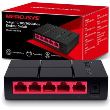 Mercusys MS105G 5-Port Gigabit Ethernet Desktop Switch