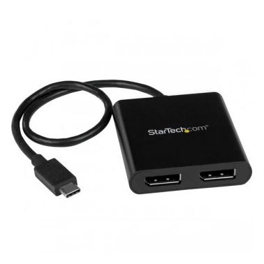 StarTech.com 2-Port USB-C to DisplayPort MST Hub - 4K 30Hz