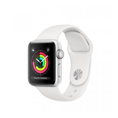 Apple Watch 3 GPS 38mm Silver Aluminium Case with White