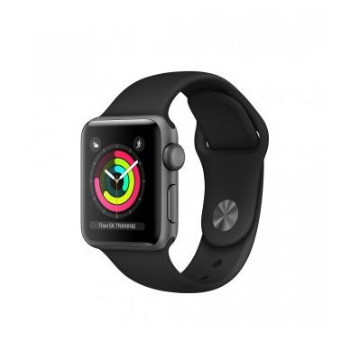 Apple MTF02B/A Watch SeriesВ 3 GPS 38mm Space  Aluminium Case with Black