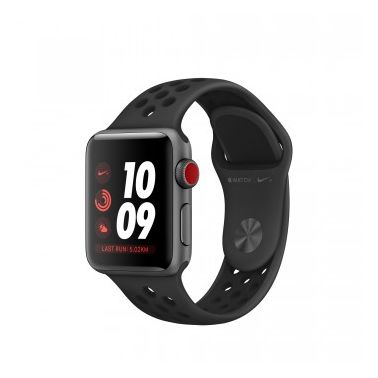 Apple?Watch Nike Series?3 GPS + Cellular, 38mm Space Grey Aluminium Case with Anthracite/Black Nike Sport Band